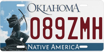 OK license plate 089ZMH