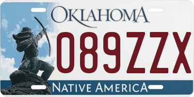 OK license plate 089ZZX