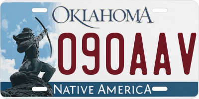 OK license plate 090AAV