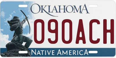 OK license plate 090ACH