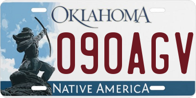 OK license plate 090AGV