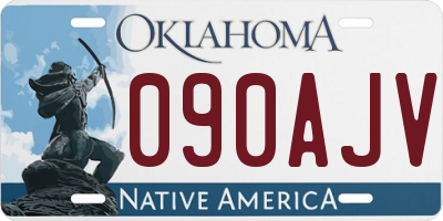 OK license plate 090AJV