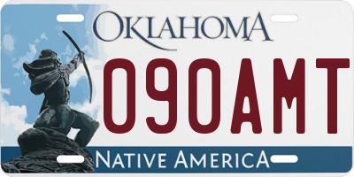 OK license plate 090AMT