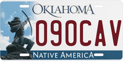 OK license plate 090CAV