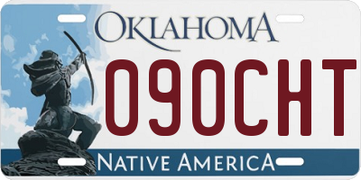 OK license plate 090CHT