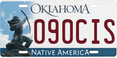 OK license plate 090CIS