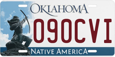OK license plate 090CVI