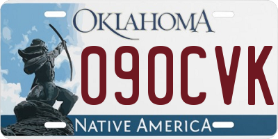 OK license plate 090CVK