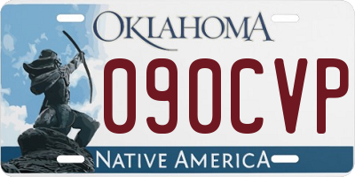 OK license plate 090CVP