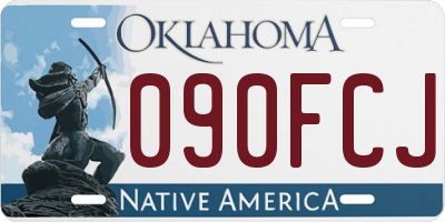 OK license plate 090FCJ