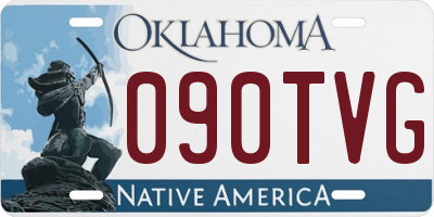 OK license plate 090TVG