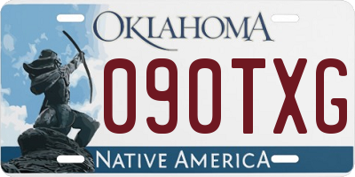 OK license plate 090TXG