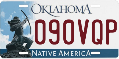 OK license plate 090VQP