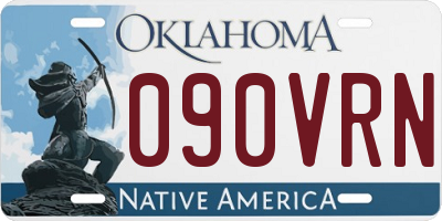 OK license plate 090VRN