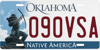 OK license plate 090VSA