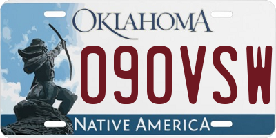 OK license plate 090VSW