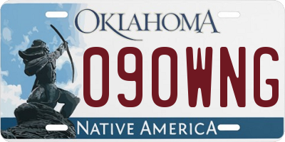 OK license plate 090WNG
