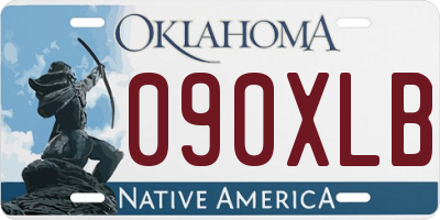 OK license plate 090XLB