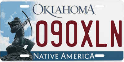 OK license plate 090XLN