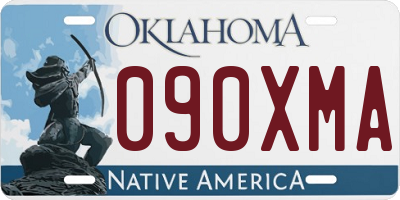 OK license plate 090XMA