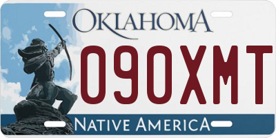 OK license plate 090XMT