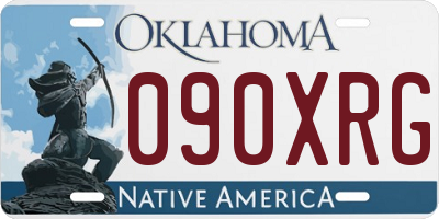 OK license plate 090XRG