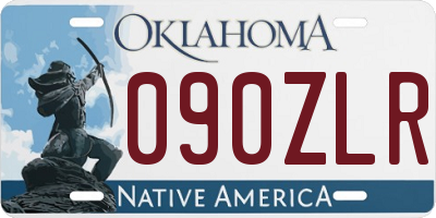 OK license plate 090ZLR