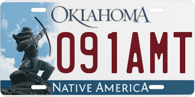 OK license plate 091AMT