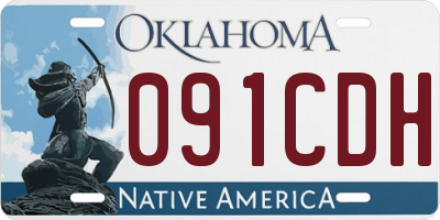OK license plate 091CDH