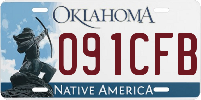 OK license plate 091CFB