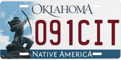 OK license plate 091CIT