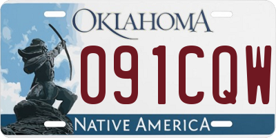 OK license plate 091CQW