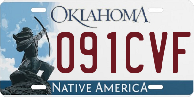 OK license plate 091CVF