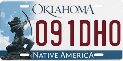 OK license plate 091DHO
