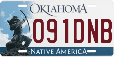 OK license plate 091DNB