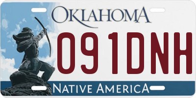 OK license plate 091DNH