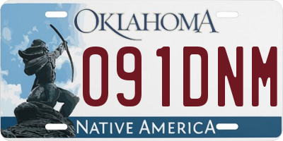 OK license plate 091DNM