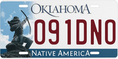 OK license plate 091DNO