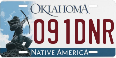 OK license plate 091DNR