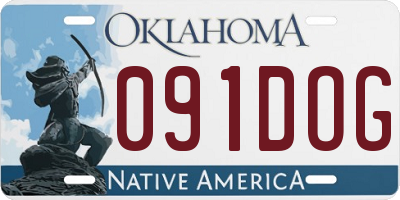 OK license plate 091DOG