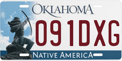 OK license plate 091DXG