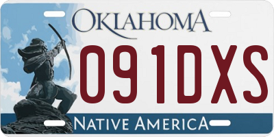 OK license plate 091DXS
