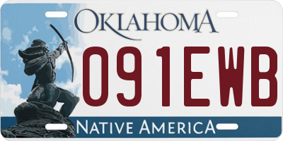 OK license plate 091EWB