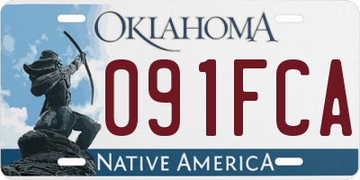 OK license plate 091FCA