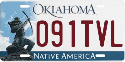 OK license plate 091TVL