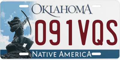 OK license plate 091VQS