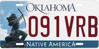OK license plate 091VRB