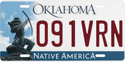 OK license plate 091VRN