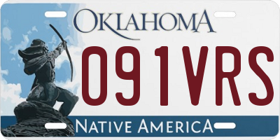 OK license plate 091VRS