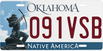 OK license plate 091VSB